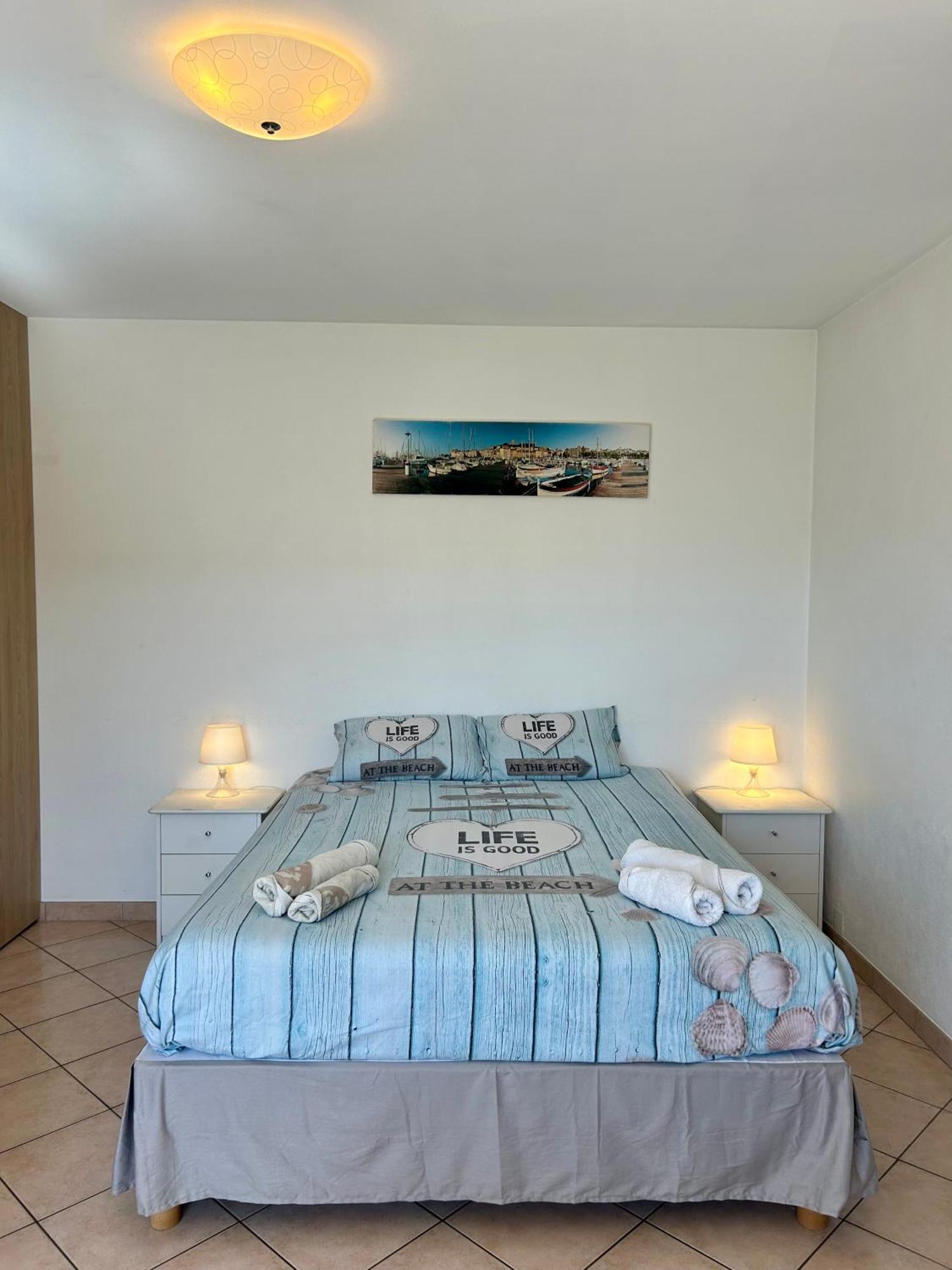 Les Ondes - Terrasse Rdc Villa Calme Parking Proche Plage Antibes Exterior foto